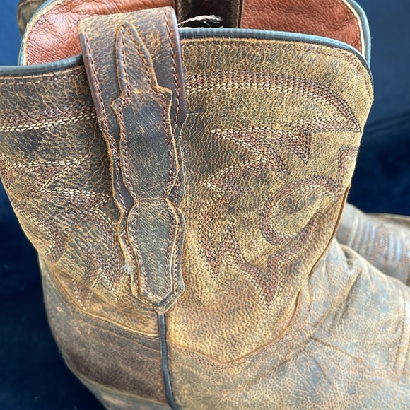 Dan Post Women Brown Leather Cowboy Booties size 7.5 - Picture 5 of 10